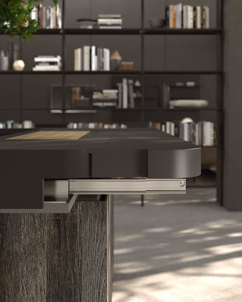 Sistema di allunga integrato per spazi dinamici